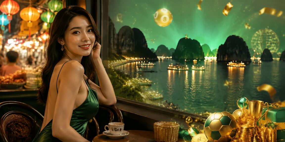 Du khách Hạ Long thư giãn với cà phê và theo dõi kết quả cược trực tuyến