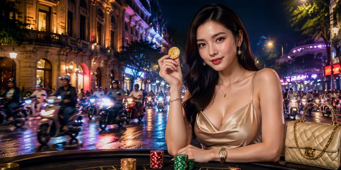 Bàn baccarat neon tại Hà Nội – không khí giải trí đêm hiện đại và bảo mật tài khoản 2gold